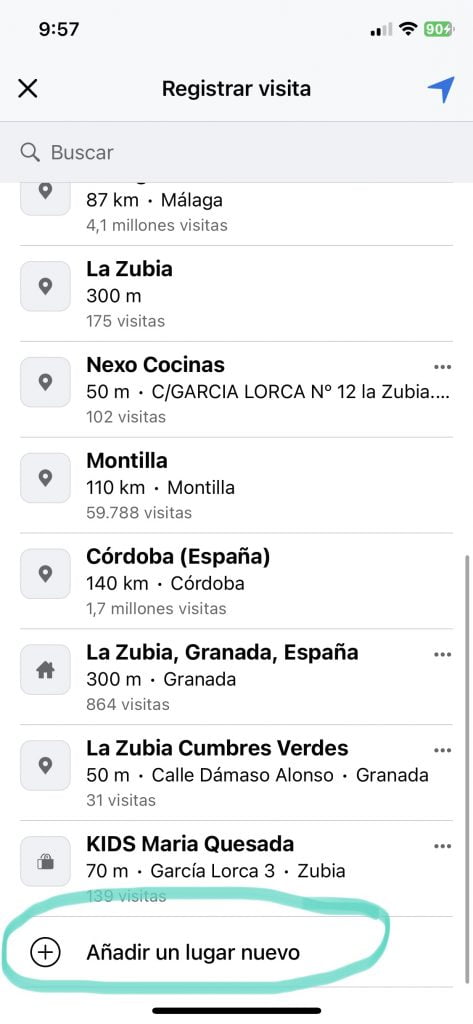 poner ubicación Instagram