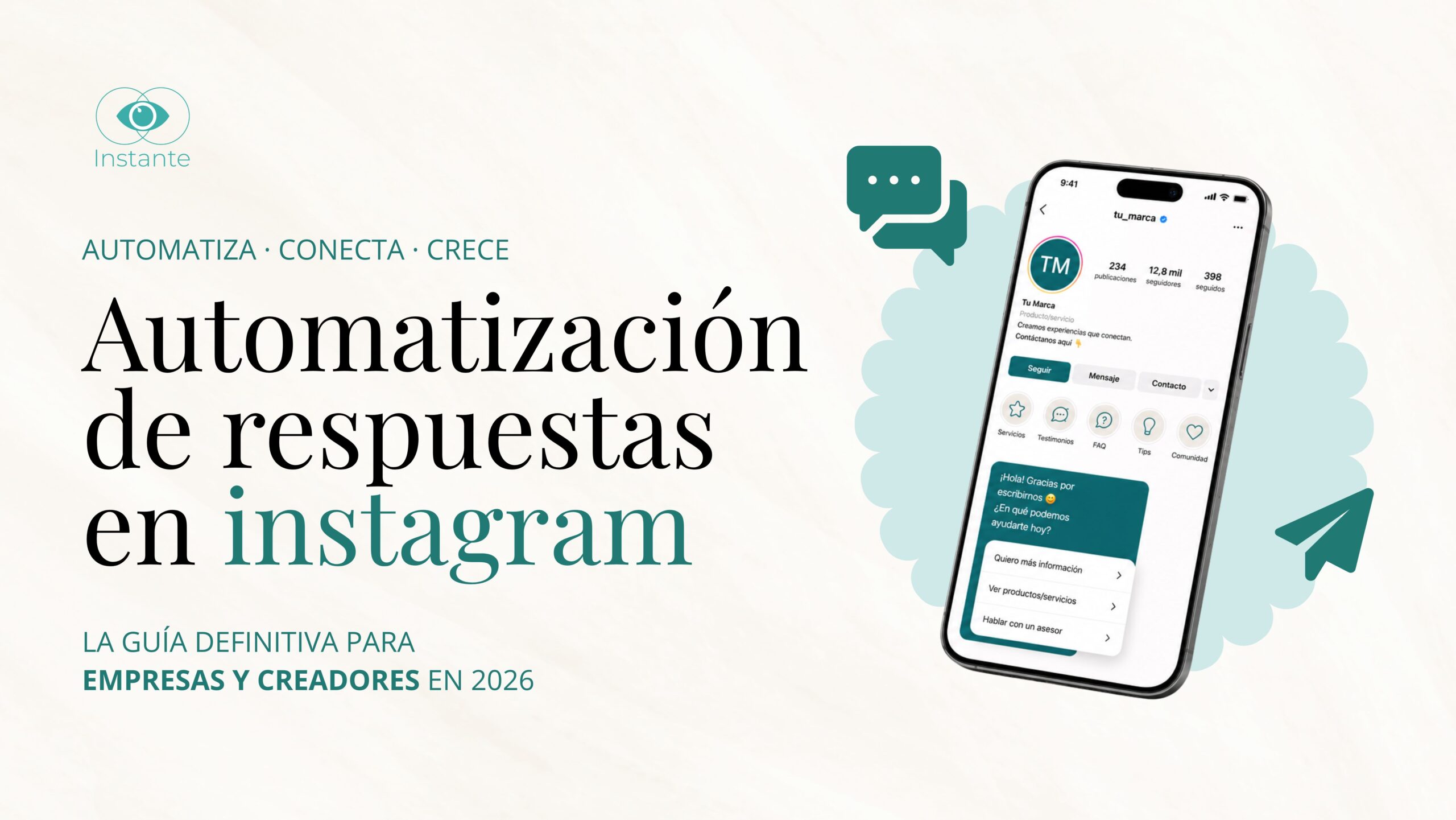 configurar las automatizaciones de instagram en mensaje directo
